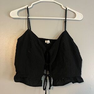 Aerie Tie-Front Crop Top